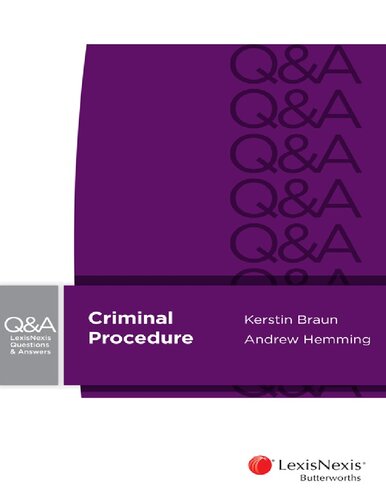 Criminal Procedure Kerstin Braun Andrew Hemming Cch Australia Limited