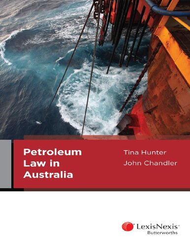 Petroleum Law In Australia 1st Edition Tina Hunter