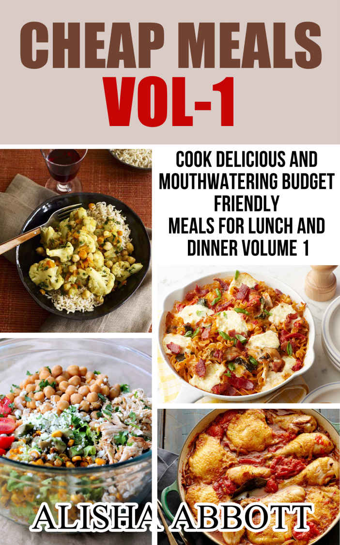 Cheap Meals Vol 1 Alisha Abbott