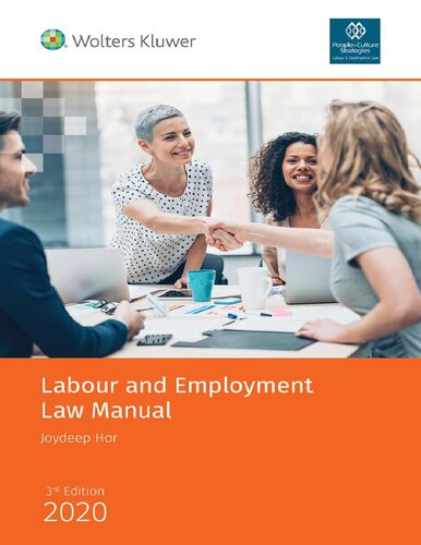 Labour And Employment Law Manual 3rd Edition Joydeep Hor