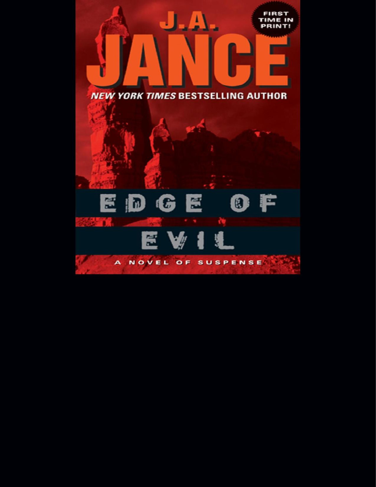 Edge Of Evil V50 J A Jance Jance J A