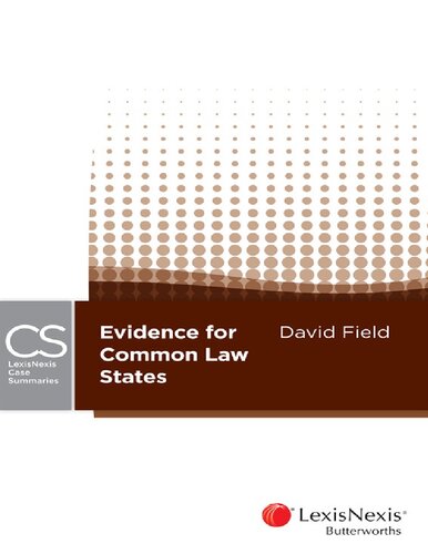 Evidence For Common Law States David Field