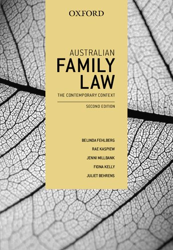 Australian Family Law The Contemporary Context 2nd Edition Belinda Fehlberg