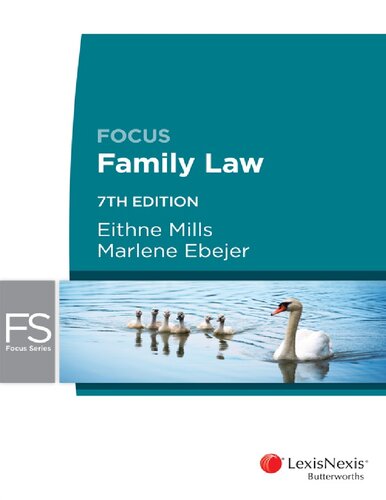 Family Law 7th Edition Eithne Mills Marlene Rita Ebejer Cch Australia Limited