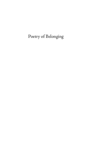 Poetry Of Belonging Muslim Imaginings Of India 18501950 Dr Ali Khan Mahmudabad