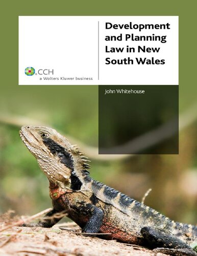 Development And Planning Law In New South Wales 1st Edition John Whitehouse