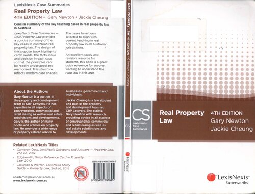 Real Property Law 4th Edition Gary Newton