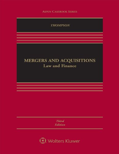 Mergers And Acquisitions Third Edition Robert B Thompson