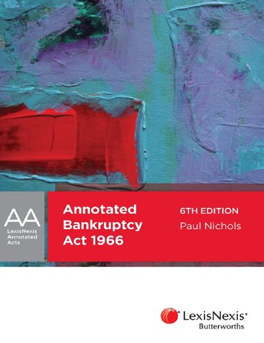 Annotated Bankruptcy Act 1966 6th Edition P W Nichols