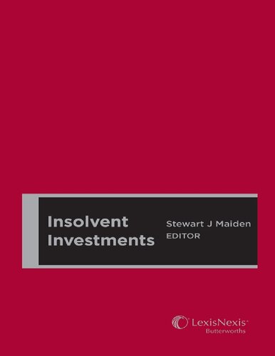 Insolvent Investments Stewart Maiden Editor