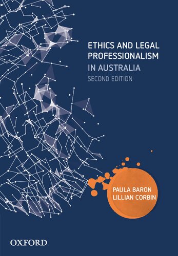 Ethics And Legal Professionalism In Australia 2nd Edition Paula Baron