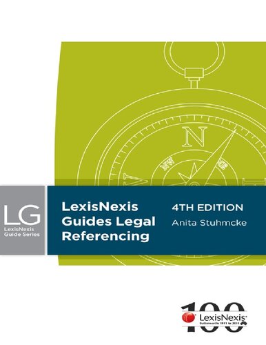 Legal Referencing 4th Edition Anita Stuhmcke