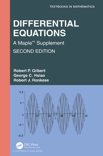 Differential Equations 2nd Edition Robert P Hsiao George C Ronkese Robert J Gilbert