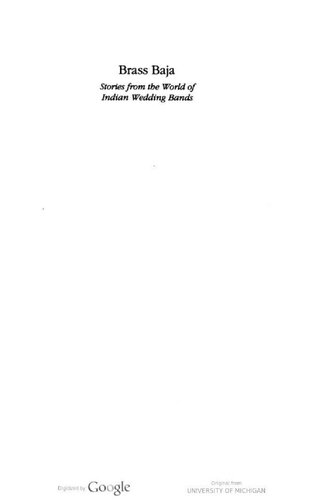 Brass Baja Stories From The World Of Indian Wedding Bands Gregory D Booth