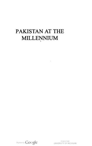 Pakistan At The Millennium Charles H Kennedy Kathleen Mcneil