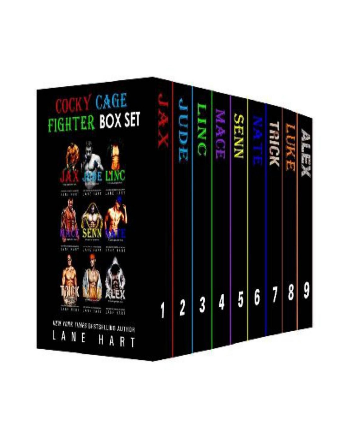 The Cocky Cage Fighter Nine Book Box Set 1st Lane Hart Hart