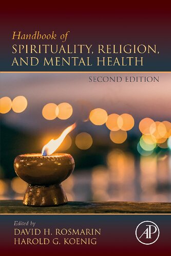 Handbook Of Spirituality Religion And Mental Health 2nd Edition David H Rosmarin Editor