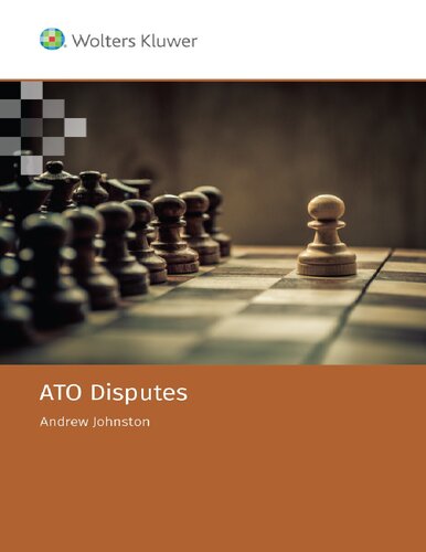 Ato Disputes First Edition Andrew Johnston Cch Australia Limited