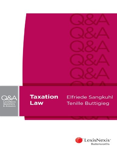 Taxation Law Tenille Buttigieg Elfriede Sangkuhl