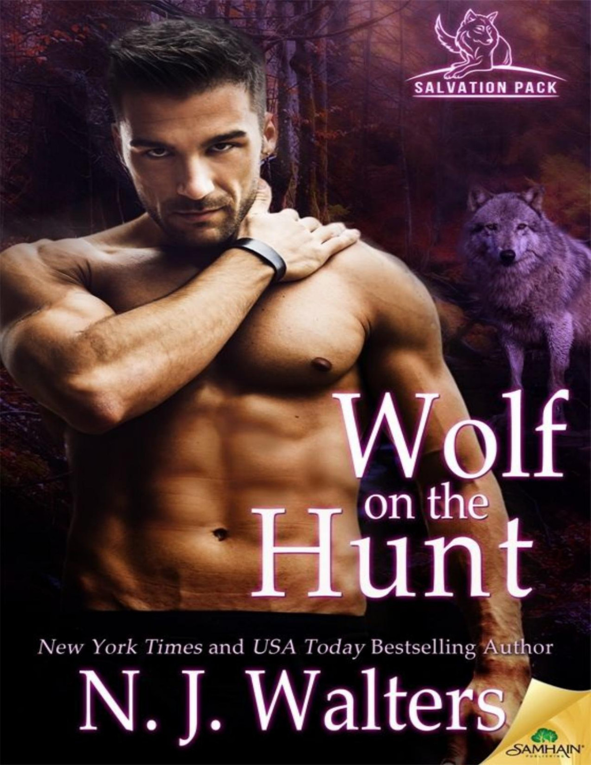 Wolf On The Hunt N J Walters Walters N J