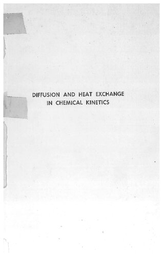 Diffusion And Heat Exchange In Chemical Kinetics Da Frankkamenetskii