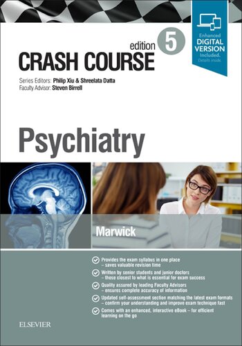 Crash Course Psychiatry 5th Edition Katie Fm Marwick