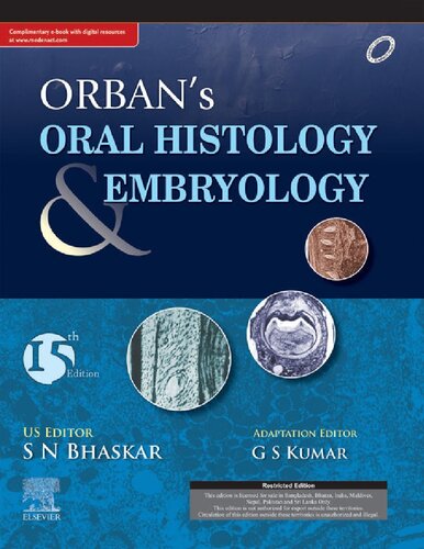 Orbans Oral Histology Embryology 15th Edition G S Kumar