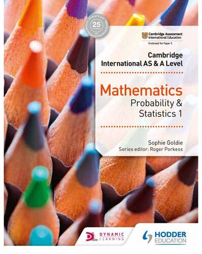 Cambridge International As A Level Mathematics Probability Statistics 1 Sophie Goldie