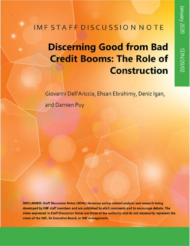 Discerning Good From Bad Credit Booms The Role Of Construction Giovanni Dellariccia