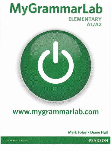 Mygrammarlab Elementary Without Key And Mylab Pack Student Book With Mylab Without Answer Key Longman Learners Grammar 1st Edition Diane Hall