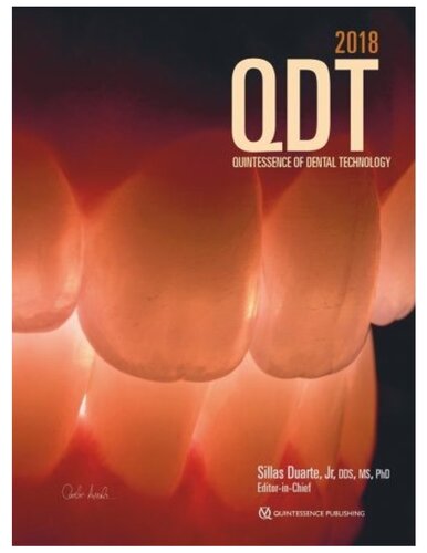 Quintessence Of Dental Technology 2018 Phd Duarte Sillas Jr Editor