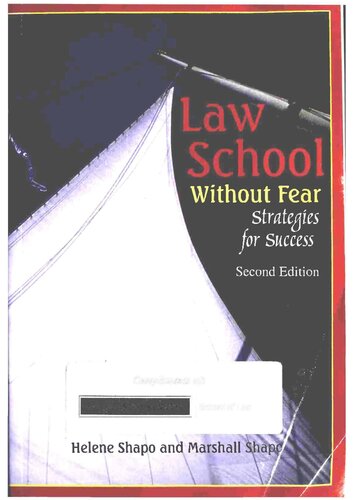 Law School Without Fear Strategies Of Success Second Edition Helene Shapo
