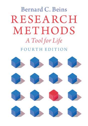 Research Methods A Tool For Life 4th Edition Bernard C Beins