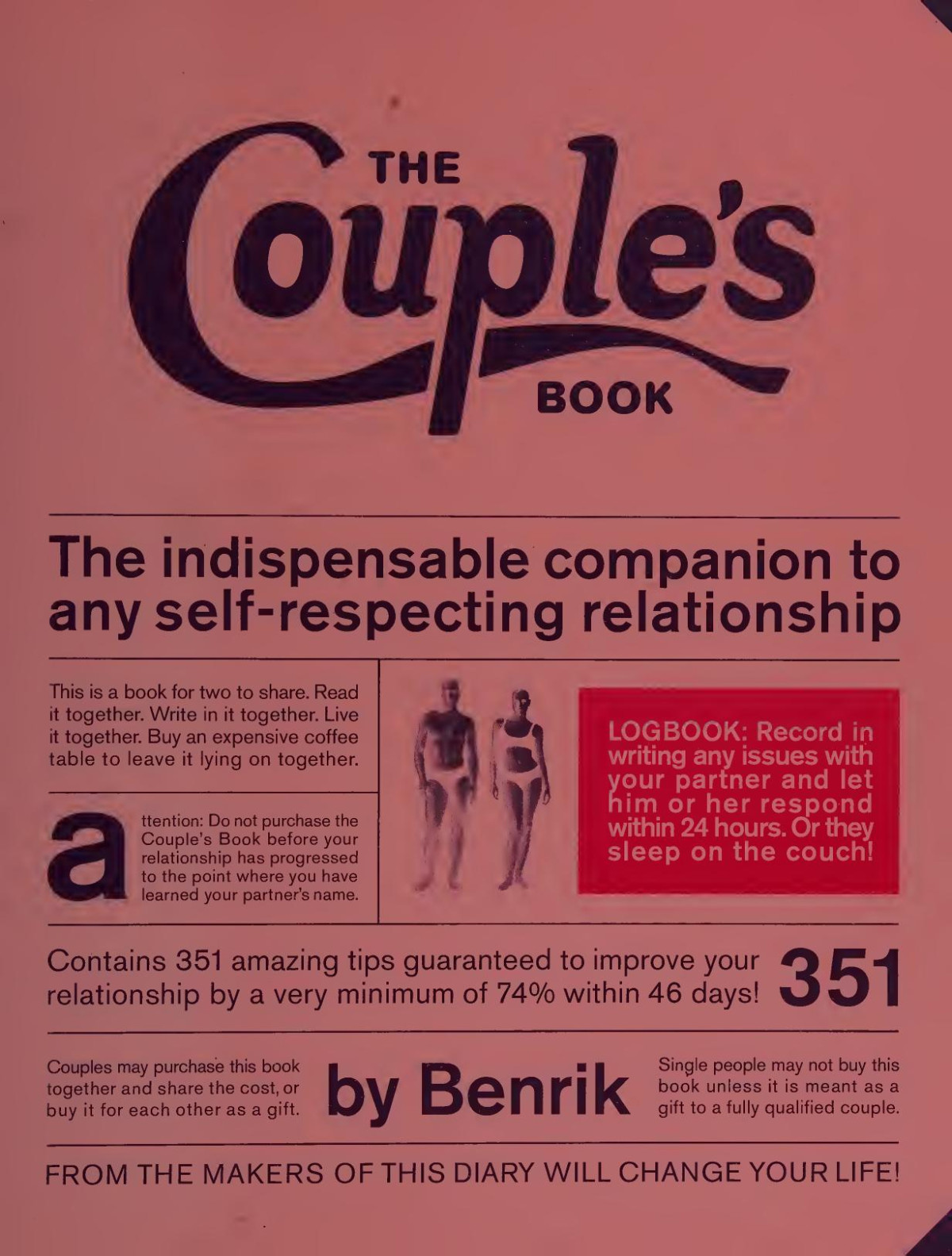 The Couples Book 1st Edition Benrik Ltd Staff Ben Carey
