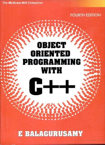 Object Oriented Programming In C 4th Edition E Balagurusamy