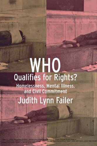 Who Qualifies For Rights Homelessness Mental Illness And Civil Commitment Judith Lynn Failer