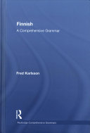 Finnish A Comprehensive Grammar Routledge Comprehensive Grammars 1st Edition Karlsson