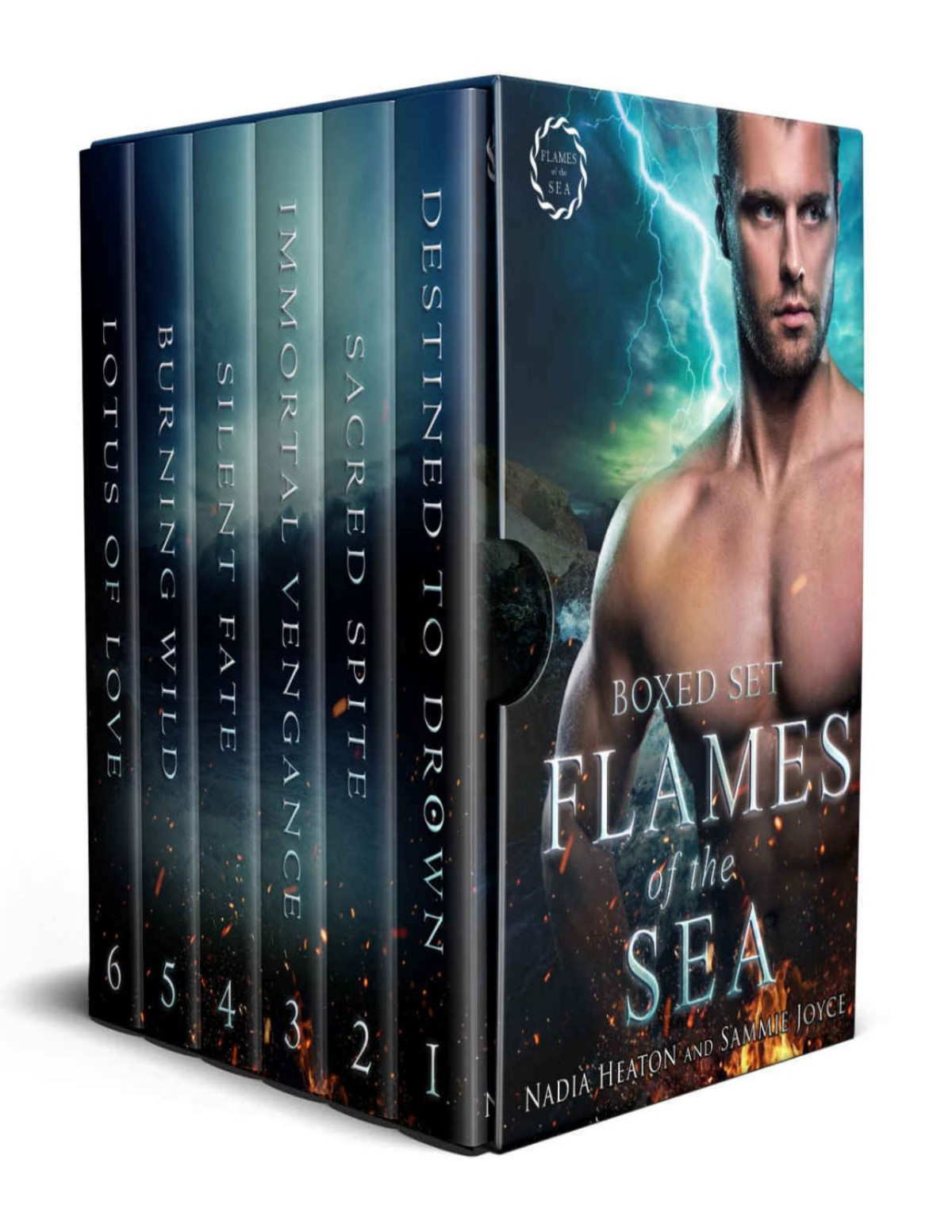 Flames Of The Sea Boxed Set A Vampire Vs Witch Crossover Romance Complete Series Collection Nadia Heaton Sammie Joyce Heaton