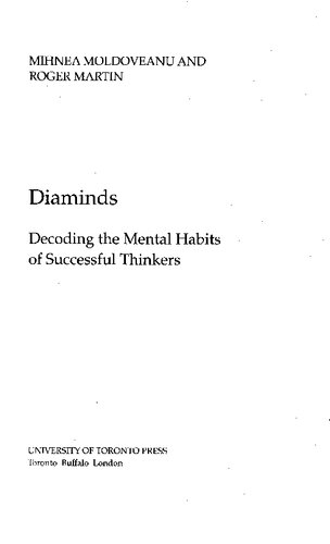 Diaminds Decoding The Mental Habits Of Successful Thinkers Reprint Mihnea Moldoveanu