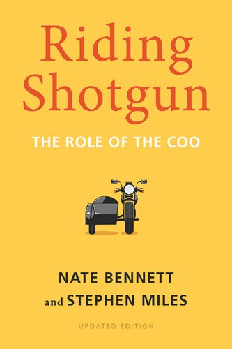 Riding Shotgun The Role Of The Coo Updated Edition Updated Ed Nate Bennett