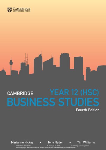 Cambridge Hsc Business Studies 4th Edition Marianne Hickey Tony Nader