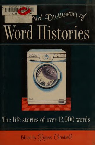 The Oxford Dictionary Of Word Histories 1st Pb Chantrell Glynnis