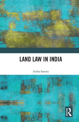 Land Law In India Astha Saxena
