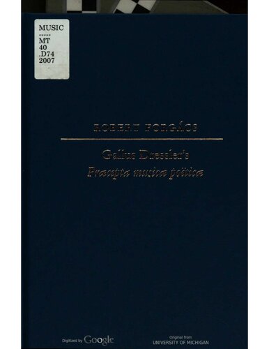 Praecepta Musicae Poticae Illustrated Gallus Dressler Robert Forgacs