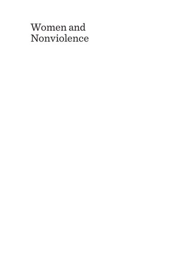Women And Nonviolence Anna Hamling