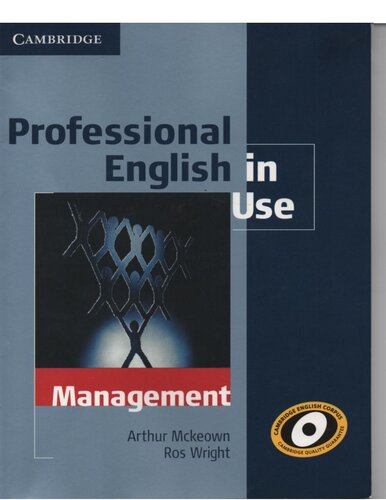 Professional English In Use Management With Answers Arthur Mckeown