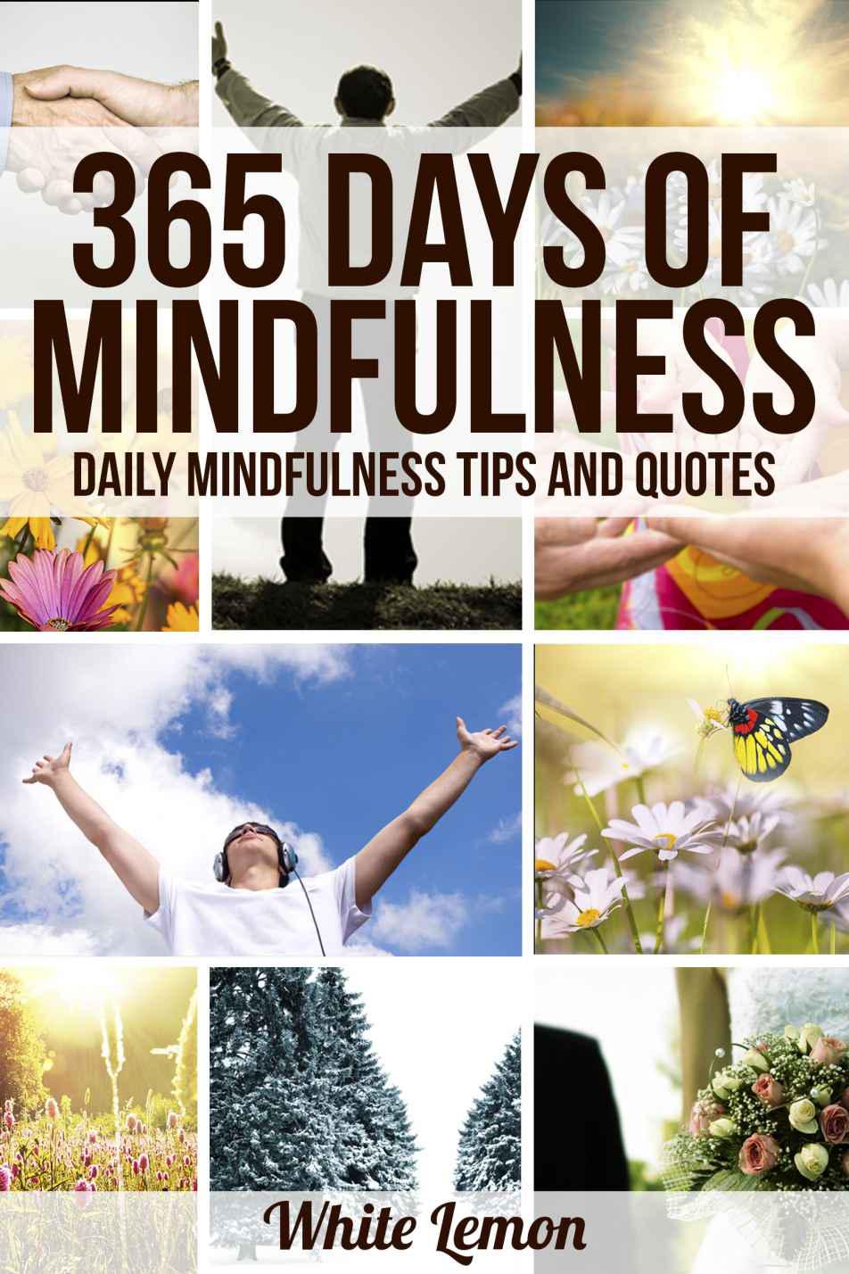 Mindfulness 365 Days Of Mindfulness Daily Mindfulness Tips And Quotes Over 365 Pictures With Bonus Over 365 Free Mindfulness Tips Quotes Mindfulness Meditation Exercises For Beginners White Lemon Lemon
