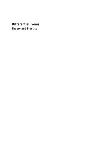 Differential Forms Theory And Practice 2nd Edition Steven H Weintraub
