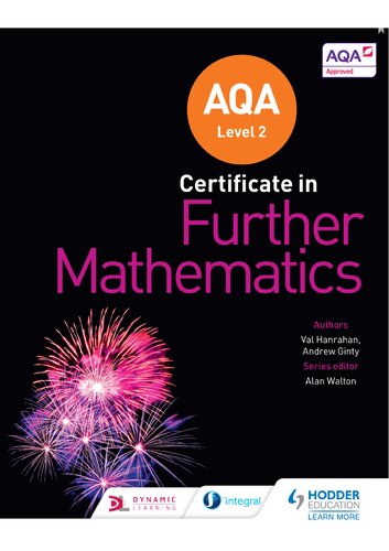 Aqa Level 2 Certificate In Further Mathematics 2nd Edition Andrew Ginty