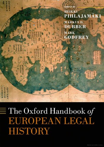 The Oxford Handbook Of European Legal History Heikki Pihlajamki